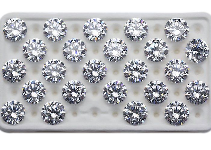 Leon Mege ideal cut hears and arrows CZ cubic zirconia