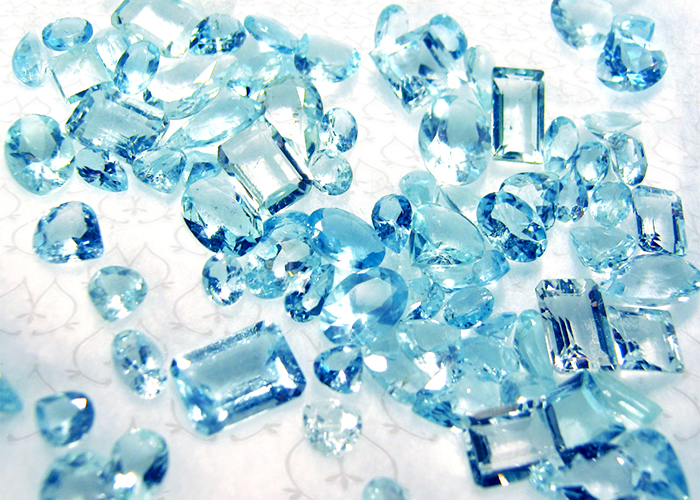 aquamarine loose diamond replacement leon mege