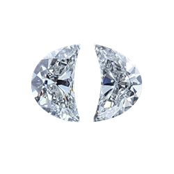 Half Moon Diamond Size Chart